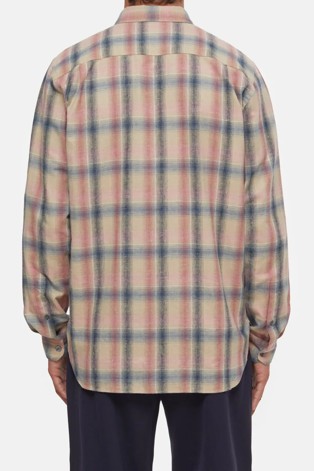 Closed Flannel Shirt rose dust Hot
