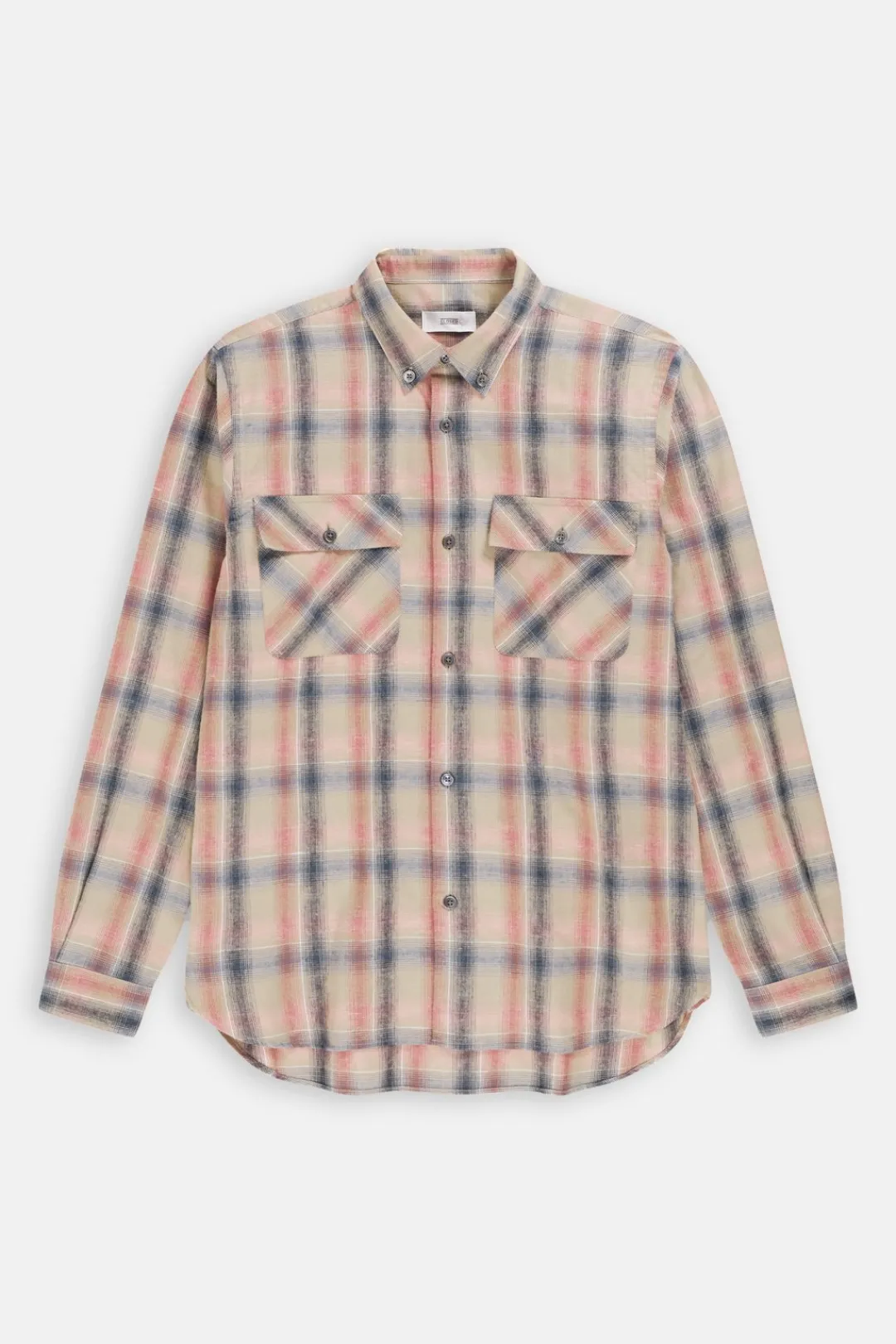 Closed Flannel Shirt rose dust Hot
