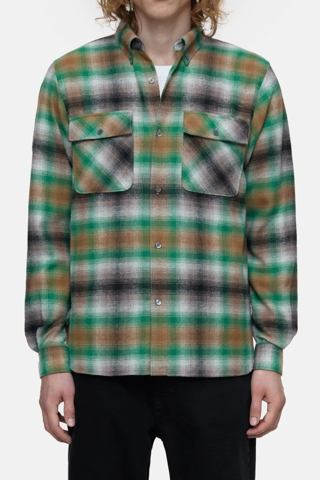 Closed Flannel shirt Eucalyptus Best