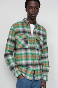 Closed Flannel shirt Eucalyptus Best