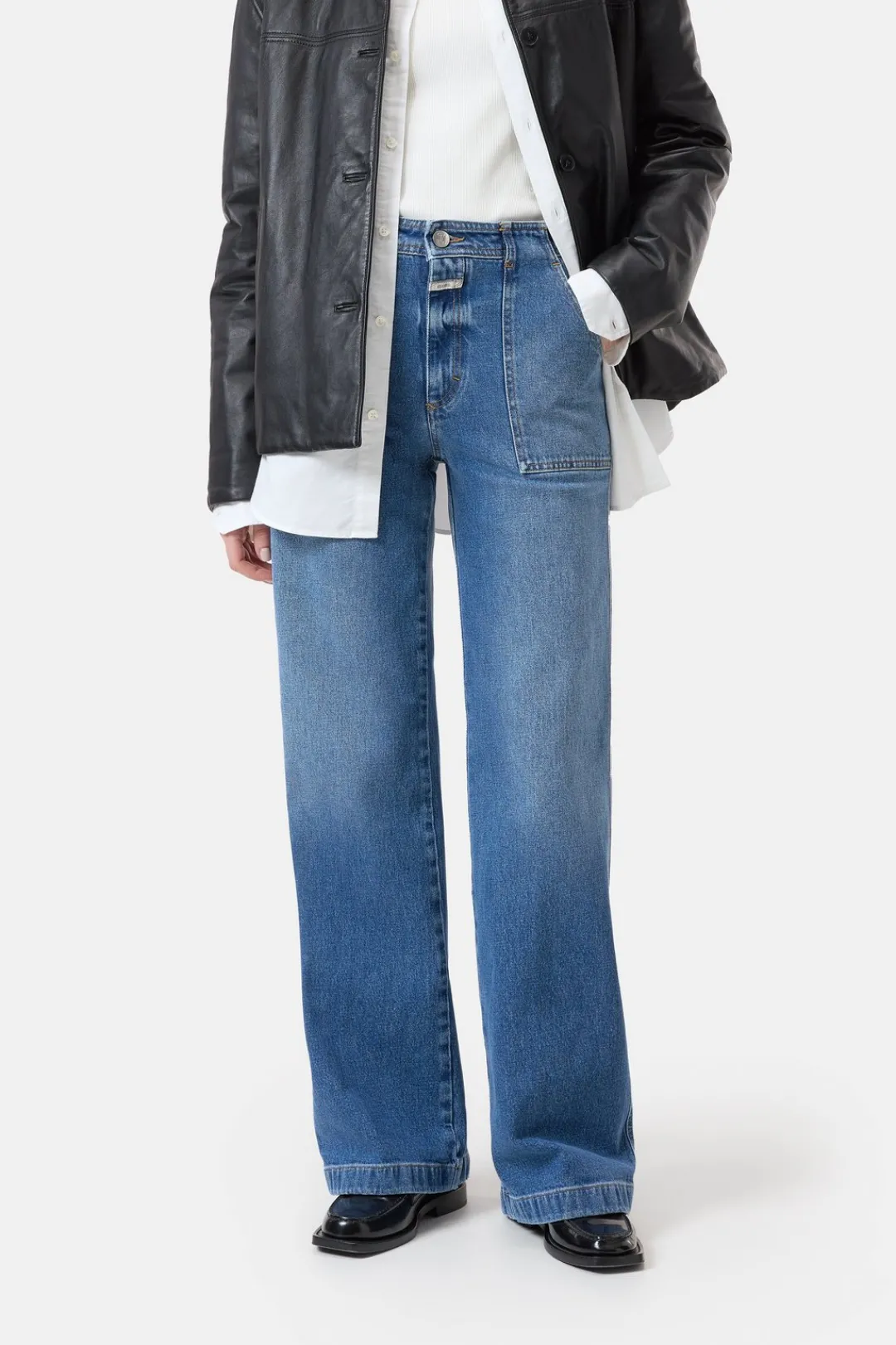 Closed Flared Jeans - Style Name Aria Mid blue Best