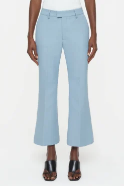 Closed Flared Pants - Style Name Wharton Blue water Discount