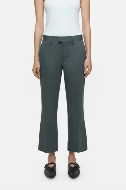 Closed Flared Pants - Style Name Wharton Pini green Discount