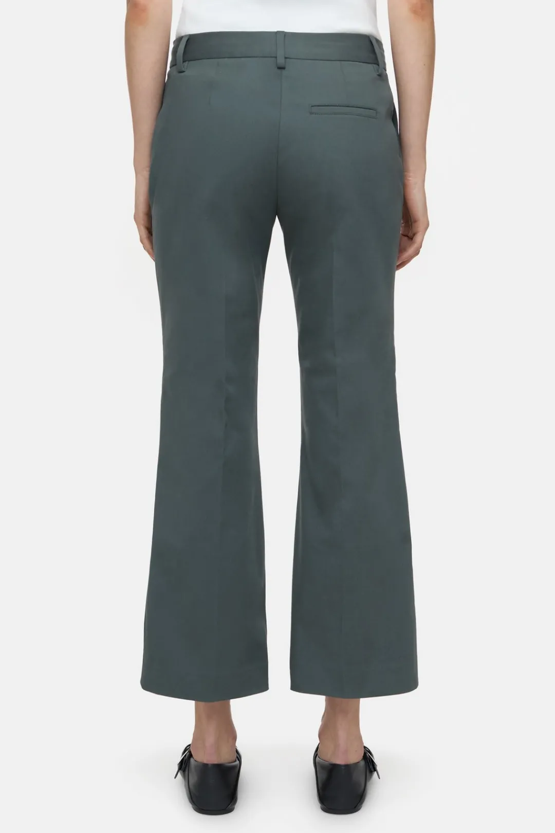 Closed Flared Pants - Style Name Wharton Pini green Discount