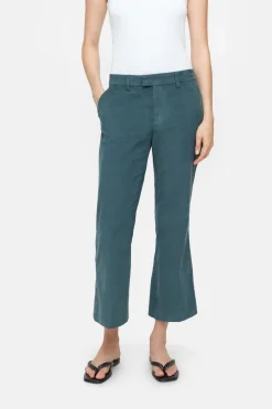 Closed Flared Pants - Style Name Wharton Pini green Sale