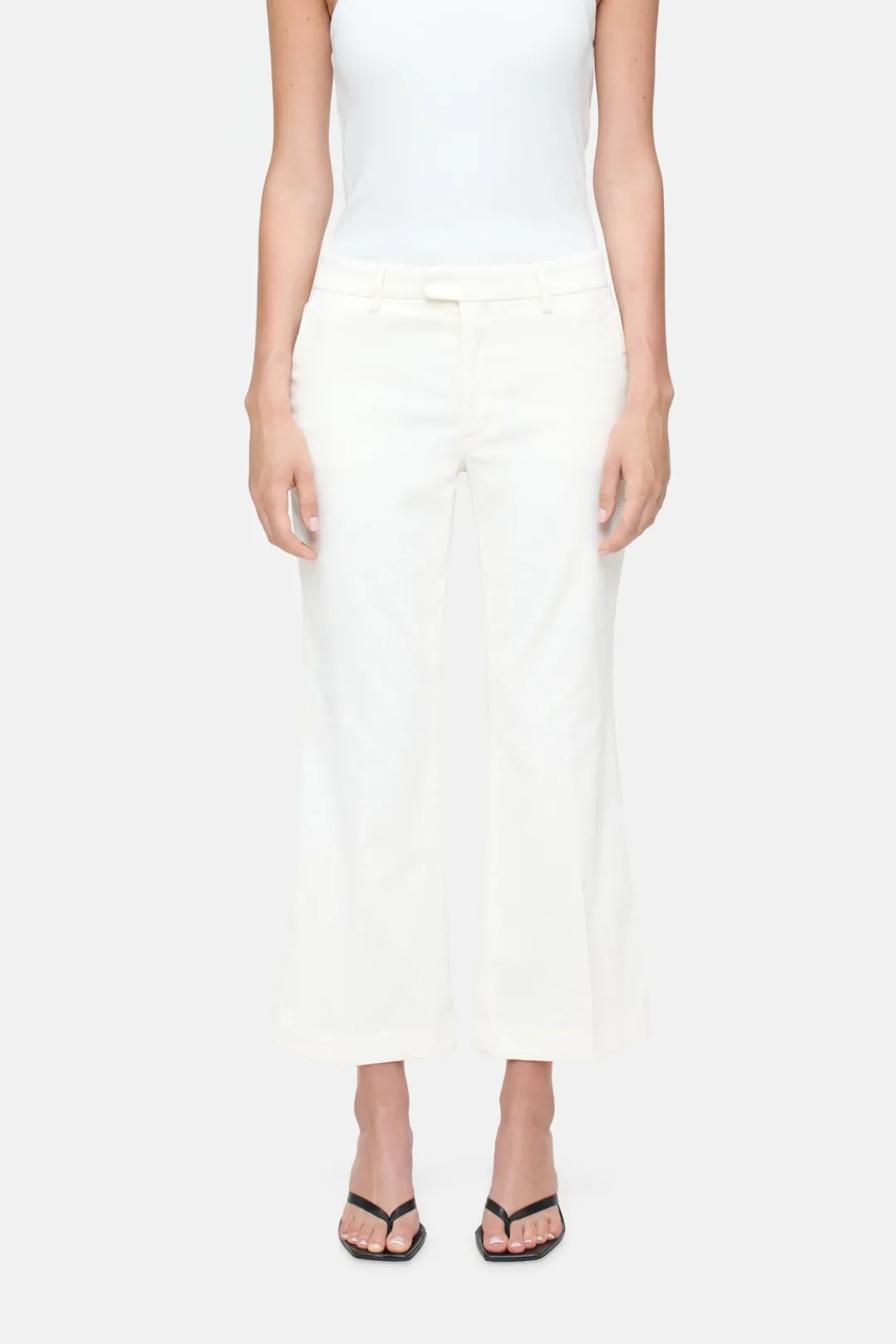 Closed Flared Pants - Style Name Wharton Ivory Outlet