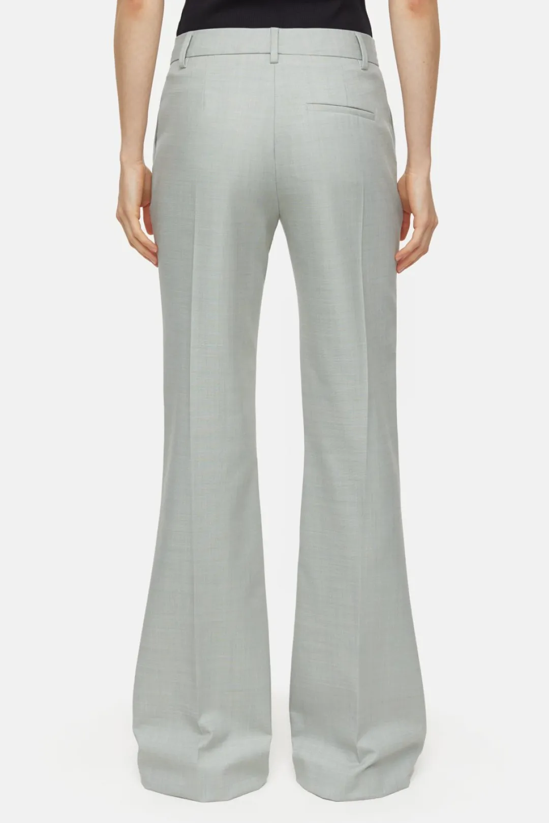 Closed Flared Pants - Style Name Denair Pastel olive Clearance
