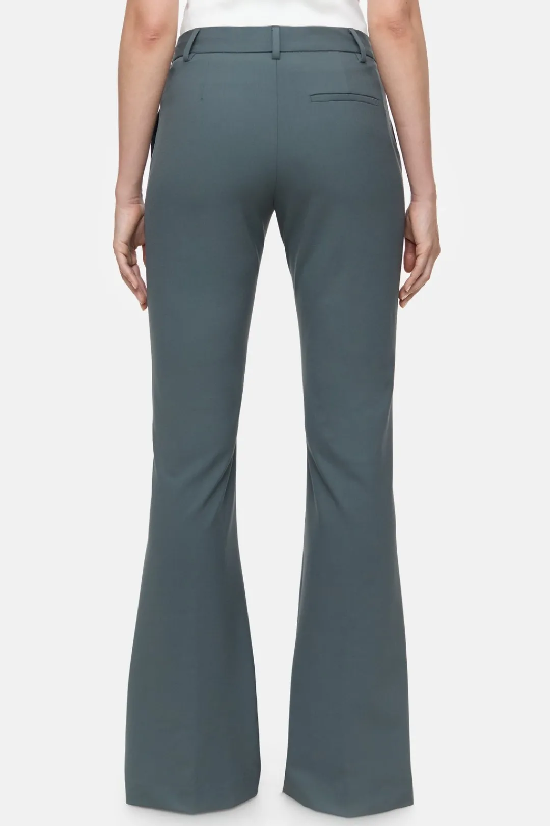 Closed Flared Pants - Style Name Denair Pini green Best