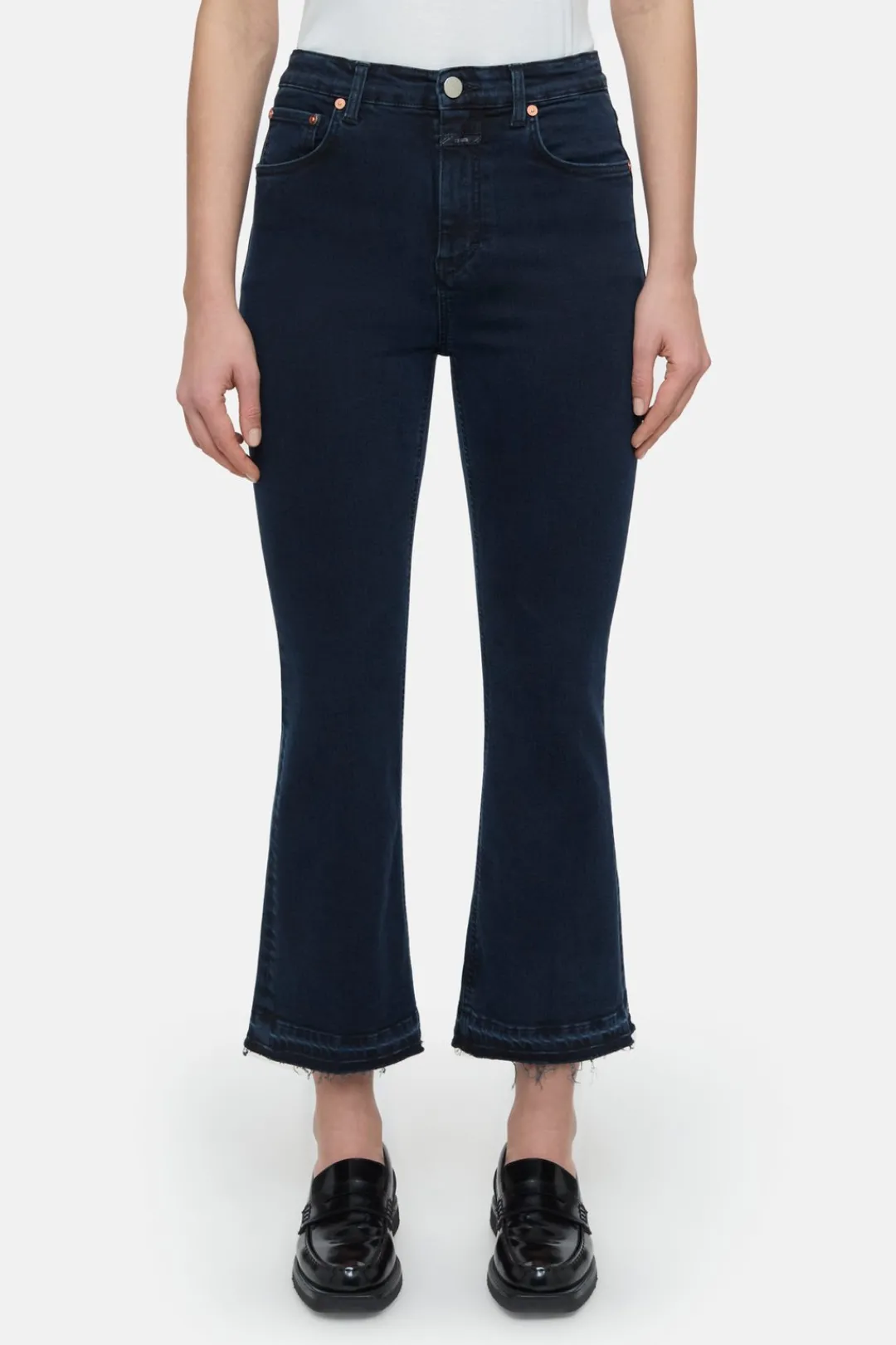 Closed Flared Pants - Style Name Hi-Sun Blue/black Discount