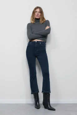 Closed Flared Pants - Style Name Hi-Sun Blue/black Discount
