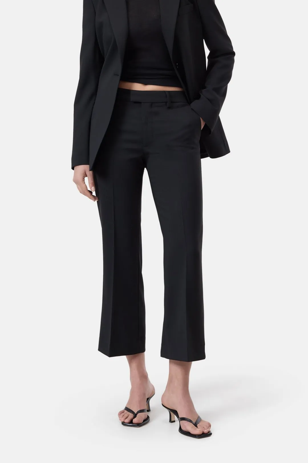 Closed Flared Pants - Style Name Wharton Black Online