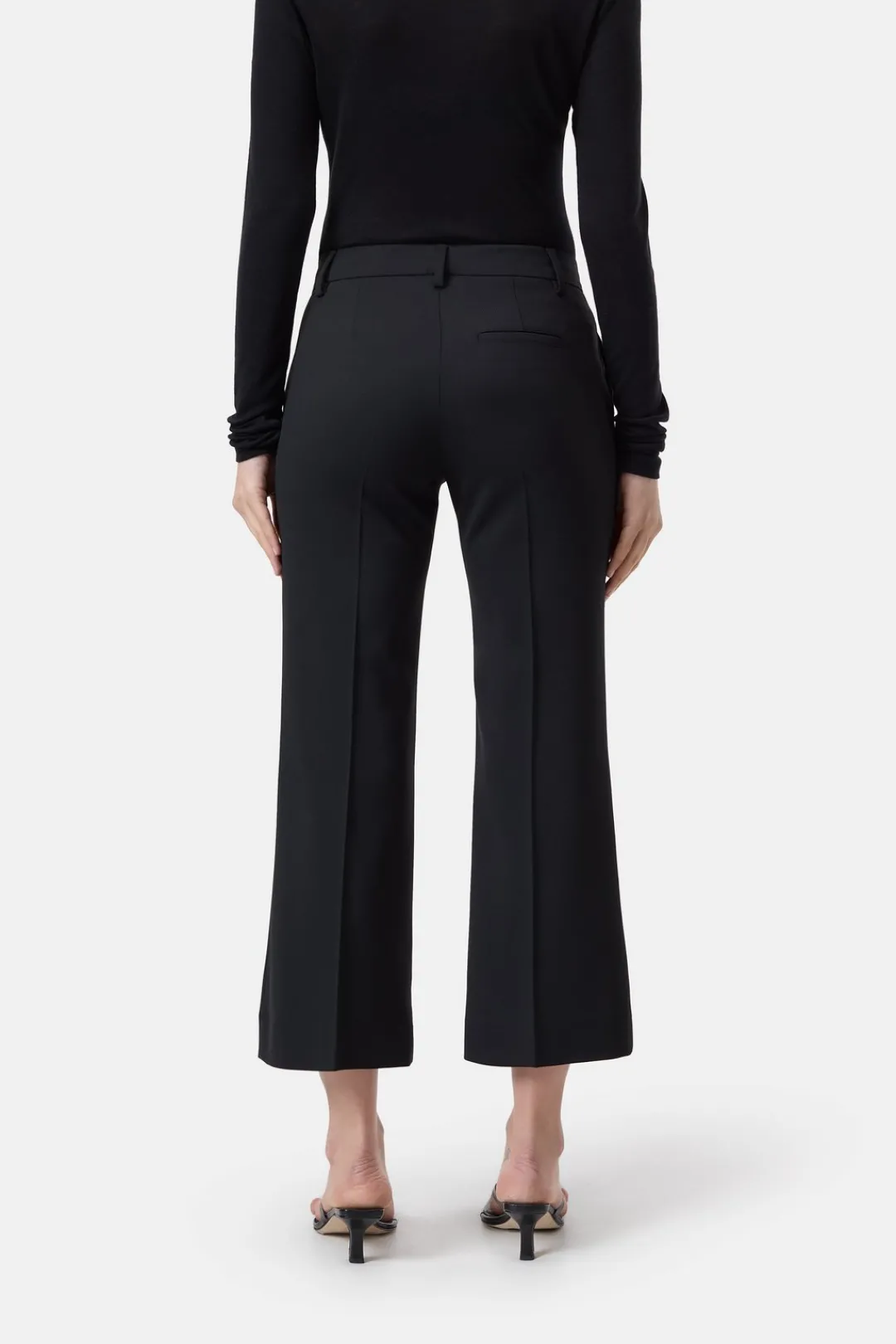 Closed Flared Pants - Style Name Wharton Black Online