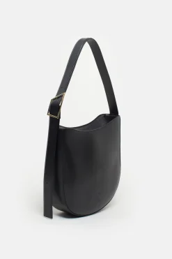 Closed Half Round Bag medium Black