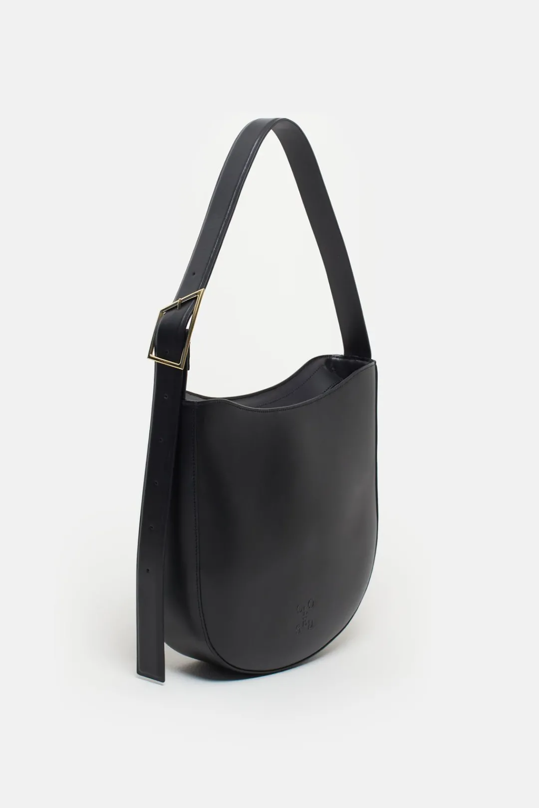 Closed Half Round Bag medium Black