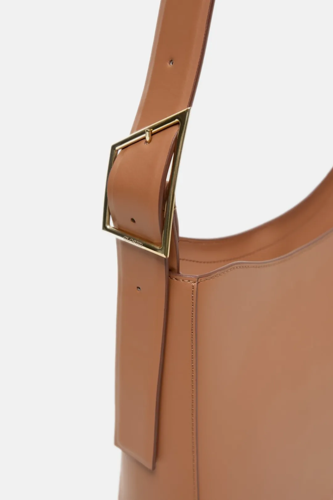 Closed Half Round Bag medium Biscotti brown Sale