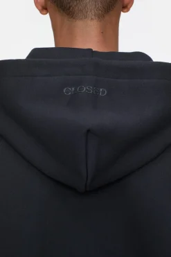 Closed Half-Zip Hoodie Black Outlet