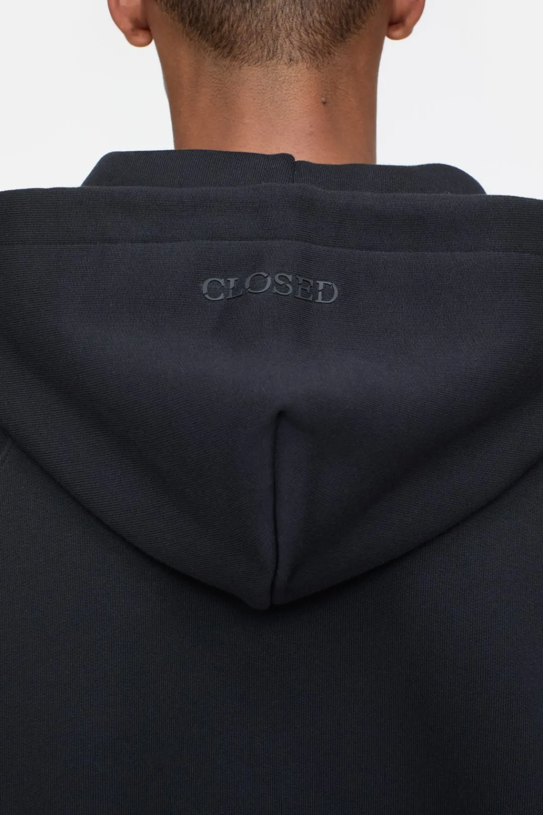 Closed Half-Zip Hoodie Black Outlet