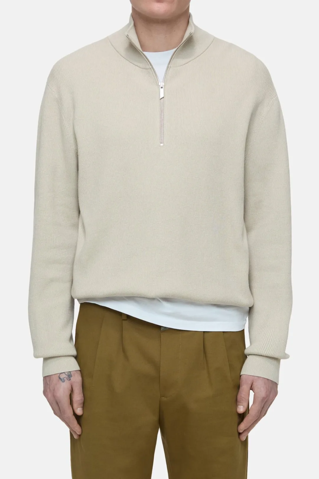 Closed Half-zip-pullover Tonka beige Best