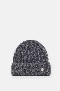 Closed Hand-knitted hat Dark grey melange Best