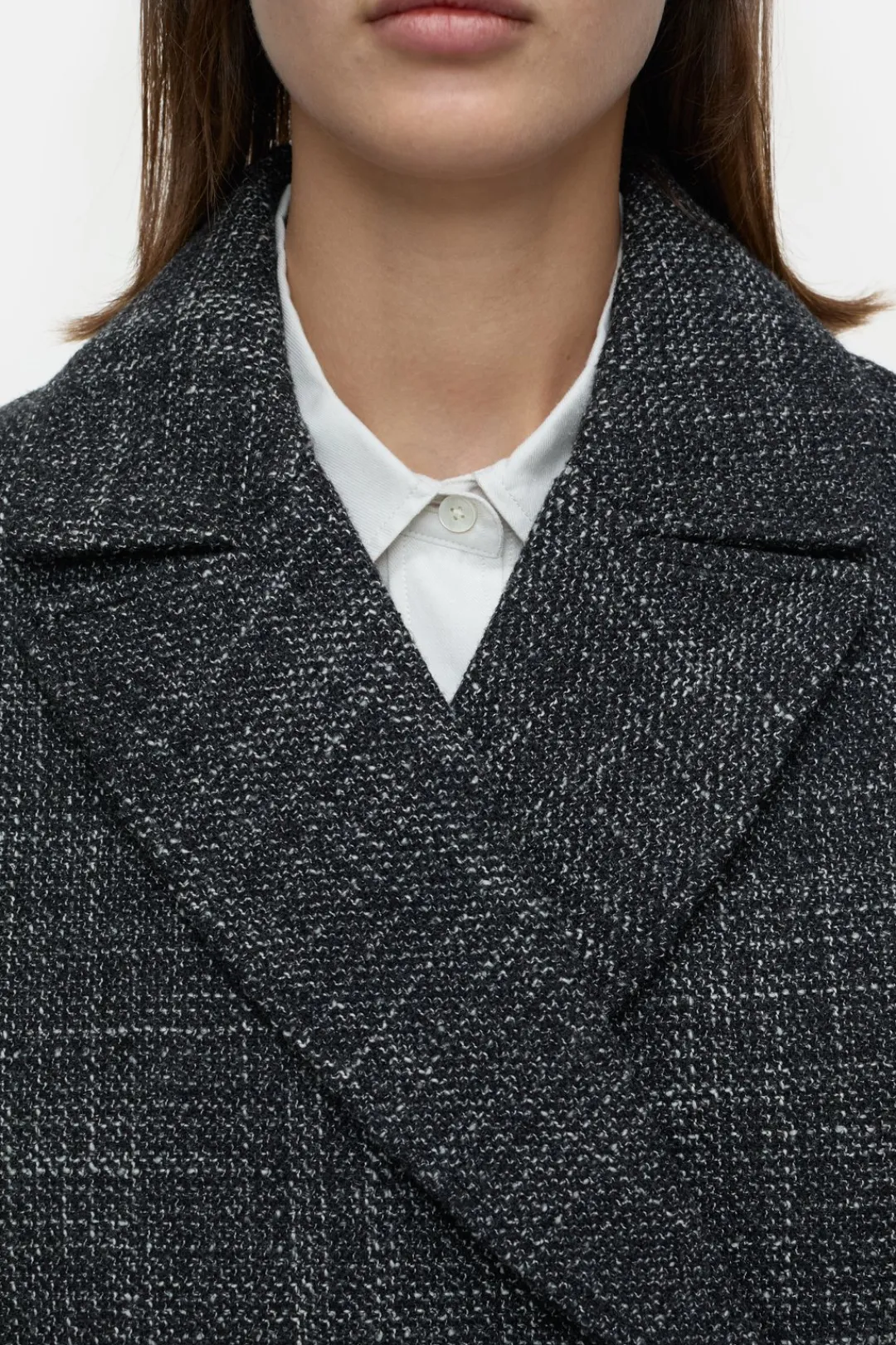 Closed Heringbone tweed jacket Black Hot
