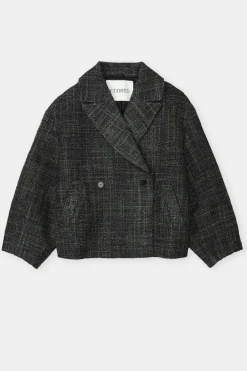 Closed Heringbone tweed jacket Black Hot