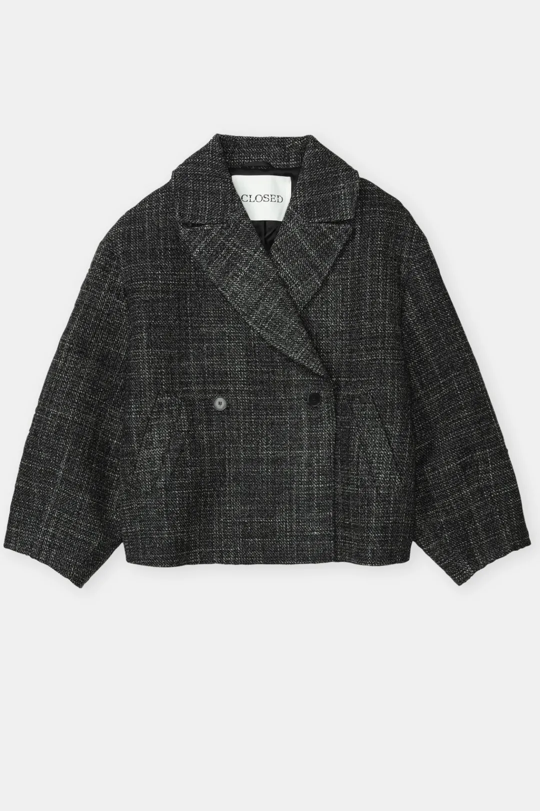 Closed Heringbone tweed jacket Black Hot