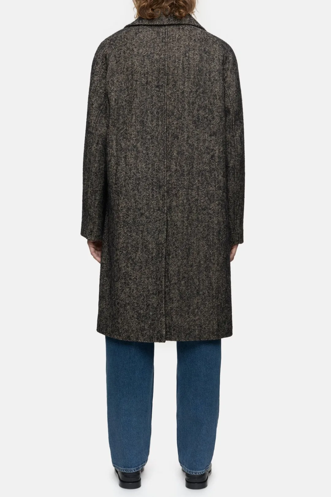 Closed Herringbone coat Black Outlet