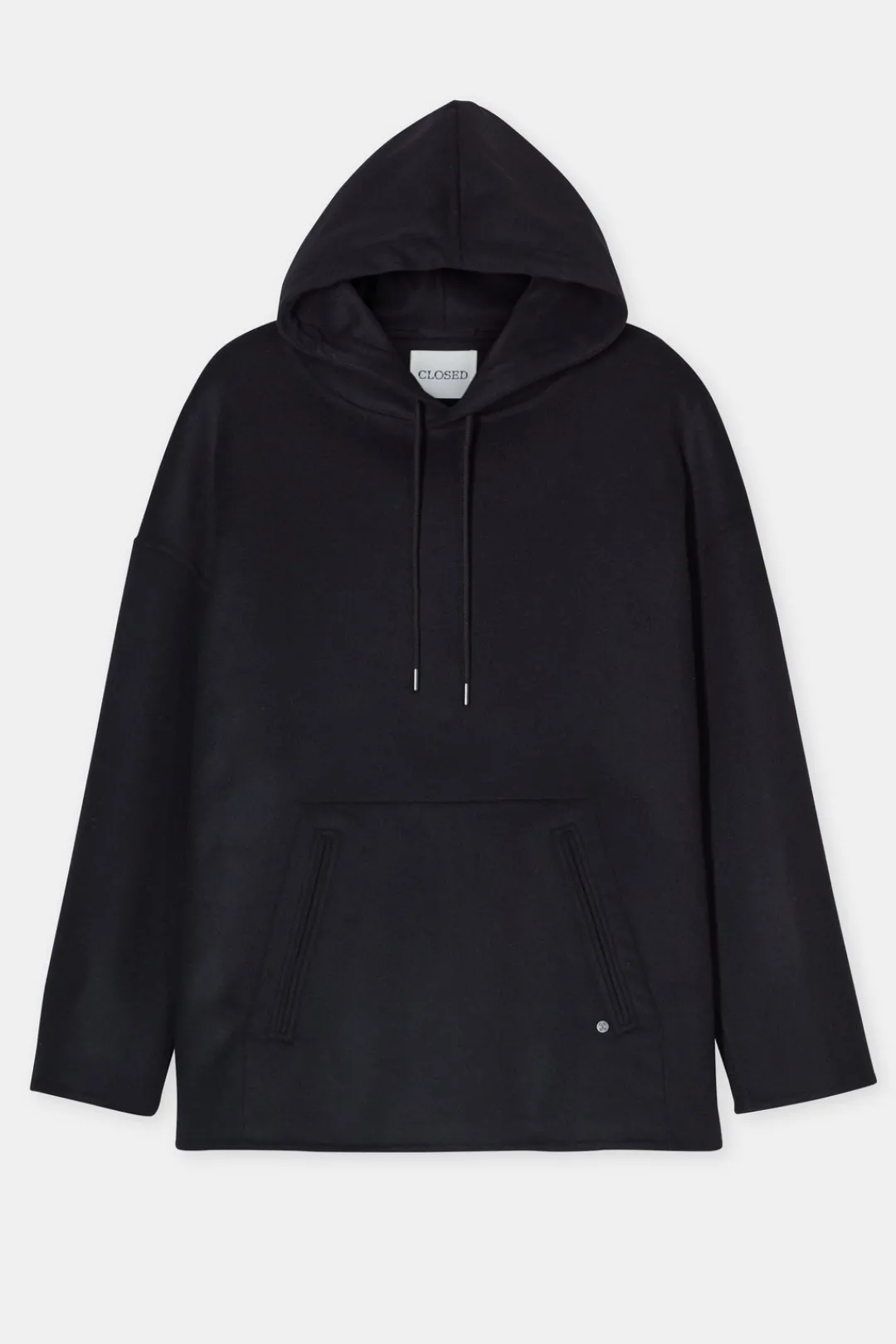 Closed Hoodie in virgin wool mix Black New