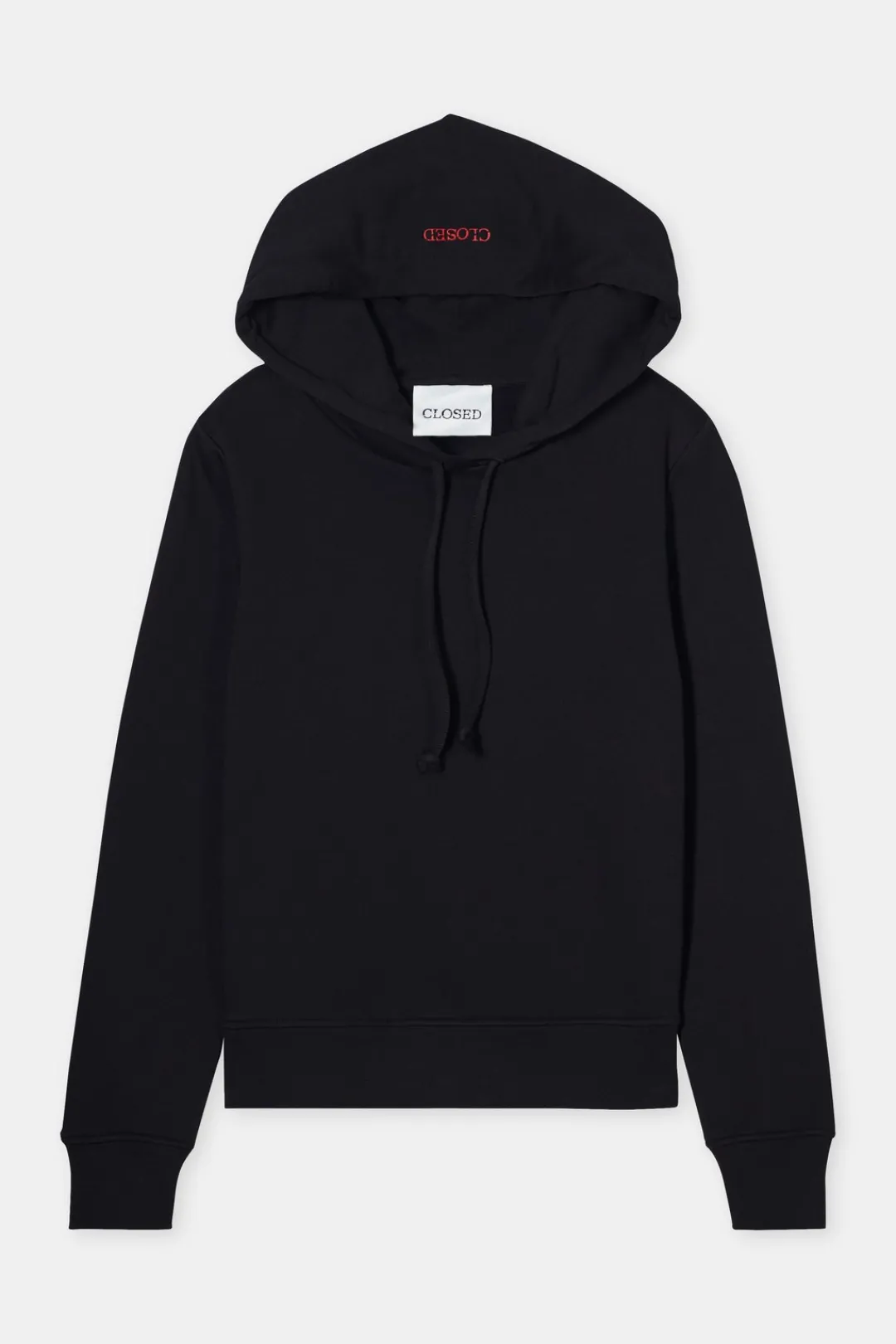 Closed Hoodie made from organic cotton Black Hot