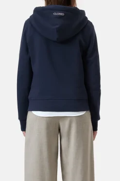 Closed Hoodie made from organic cotton Dark night
