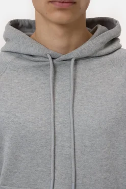 Closed Hoodie made from pure organic cotton Light grey melange