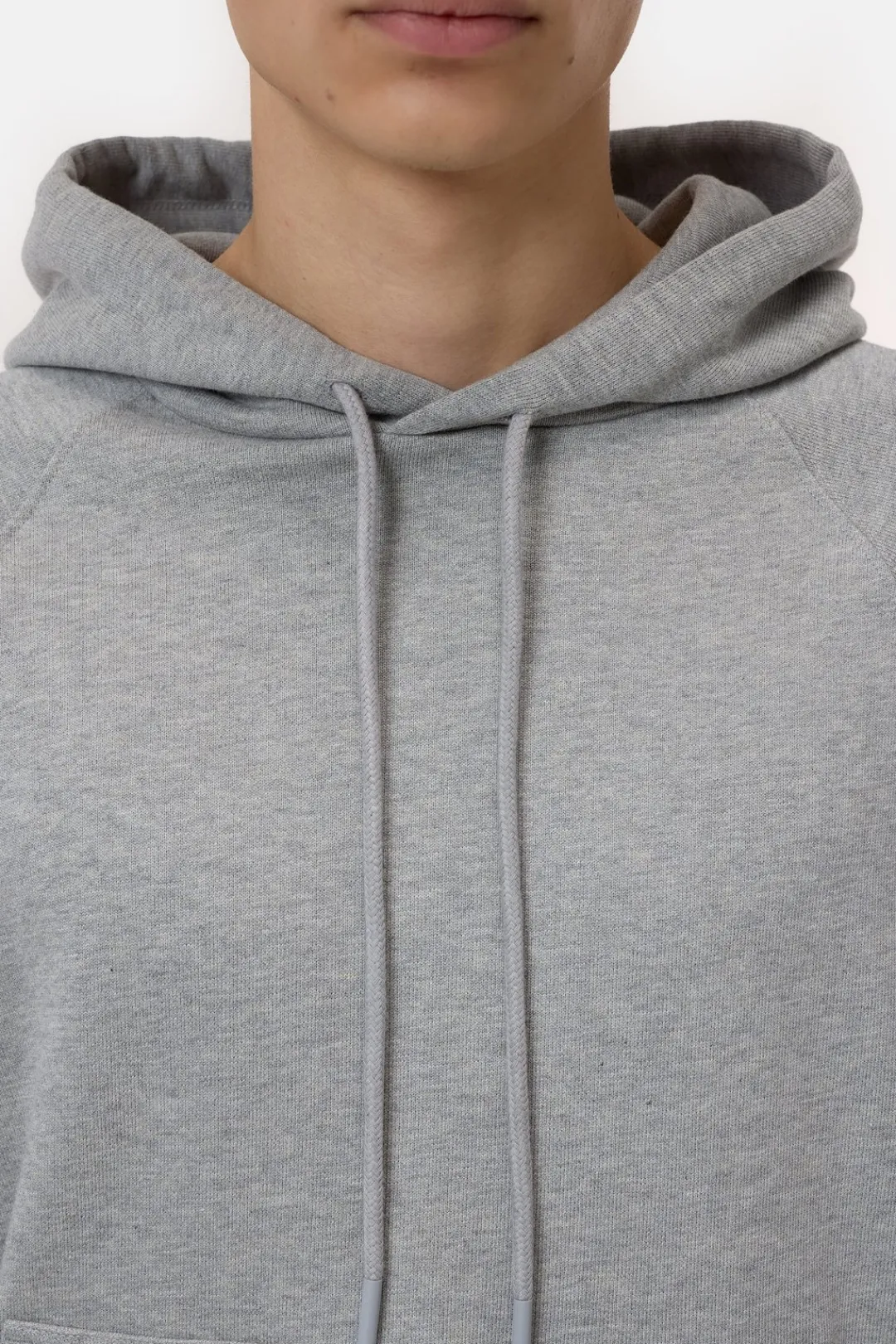 Closed Hoodie made from pure organic cotton Light grey melange
