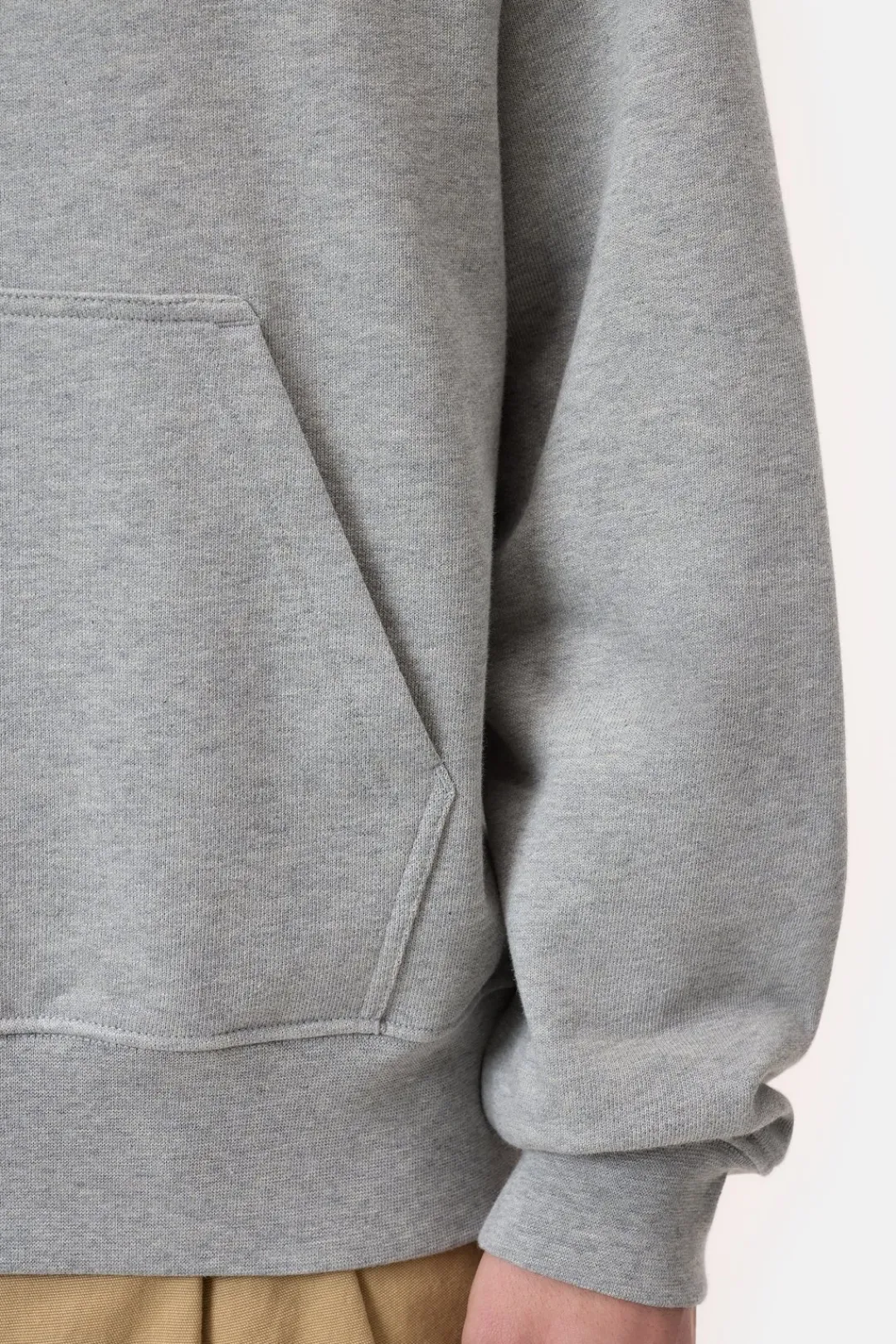 Closed Hoodie made from pure organic cotton Light grey melange