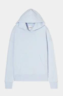 Closed Hoodie with logo Lazio blue Best