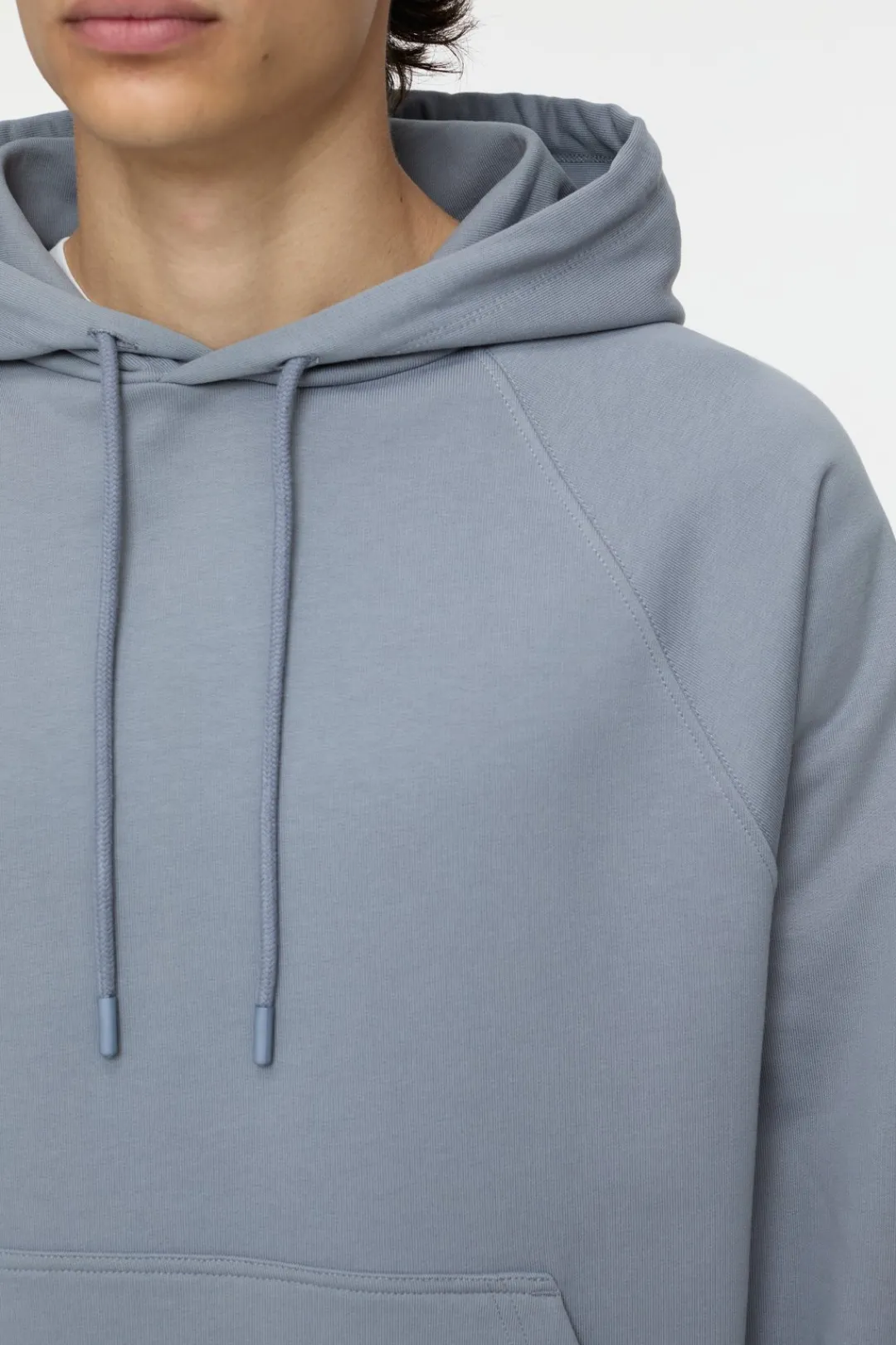 Closed Hoodie with logo Washed stone Outlet