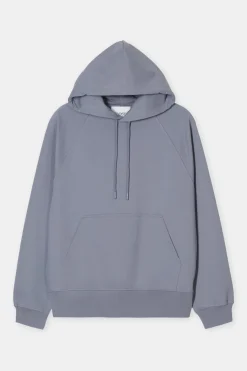 Closed Hoodie with logo Washed stone Outlet