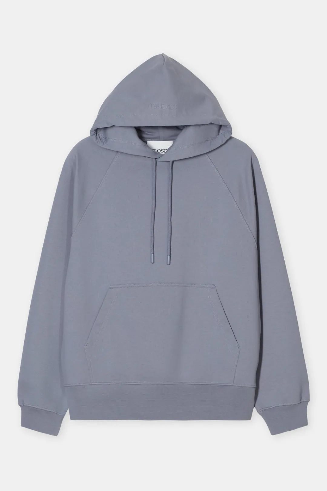 Closed Hoodie with logo Washed stone Outlet