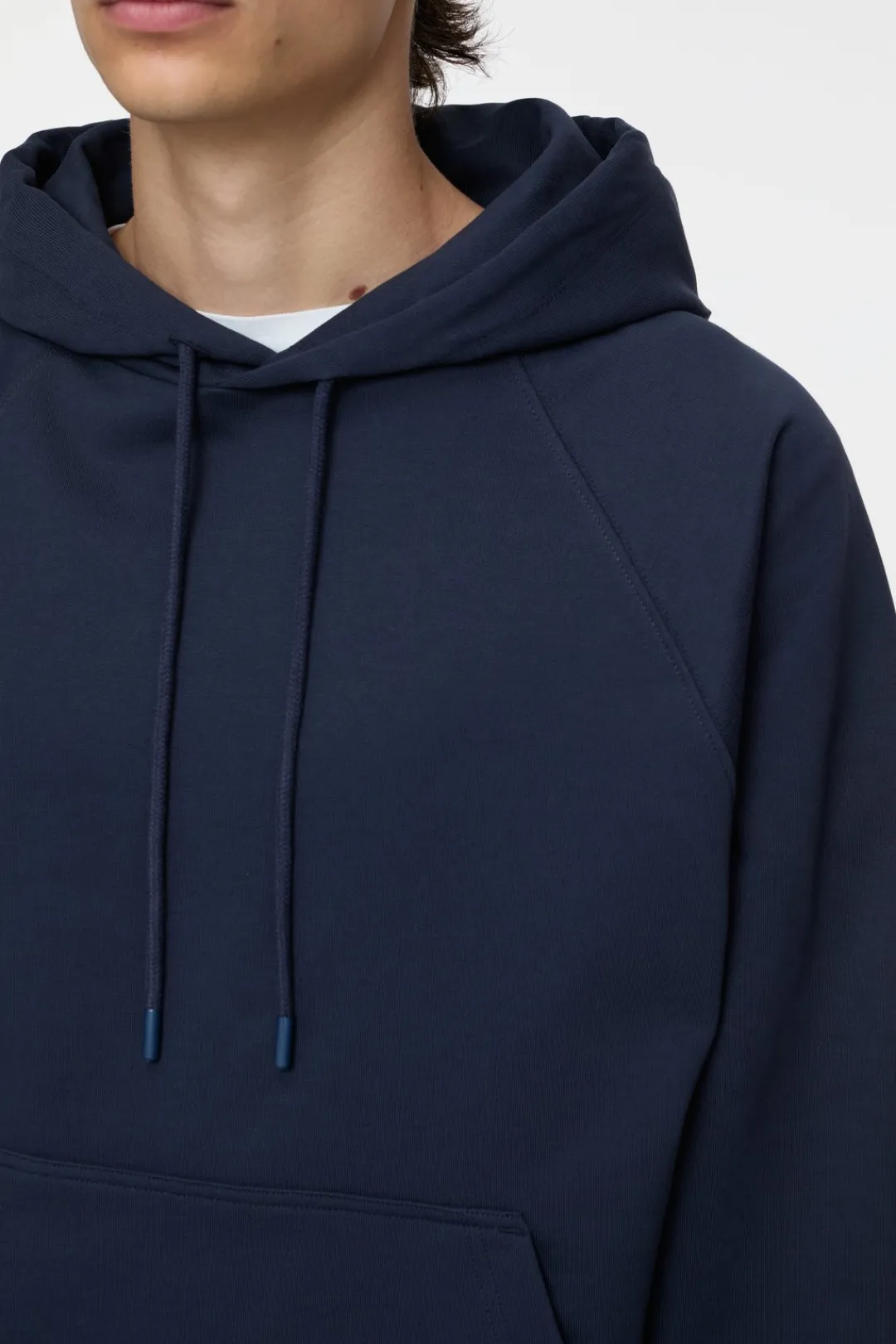 Closed Hoodie with logo Dark night
