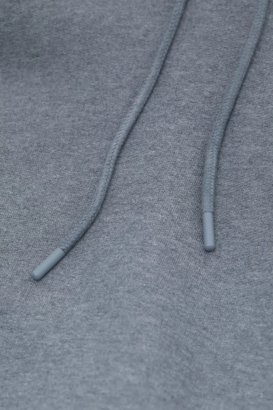 Closed Hoodie with logo Dark grey melange