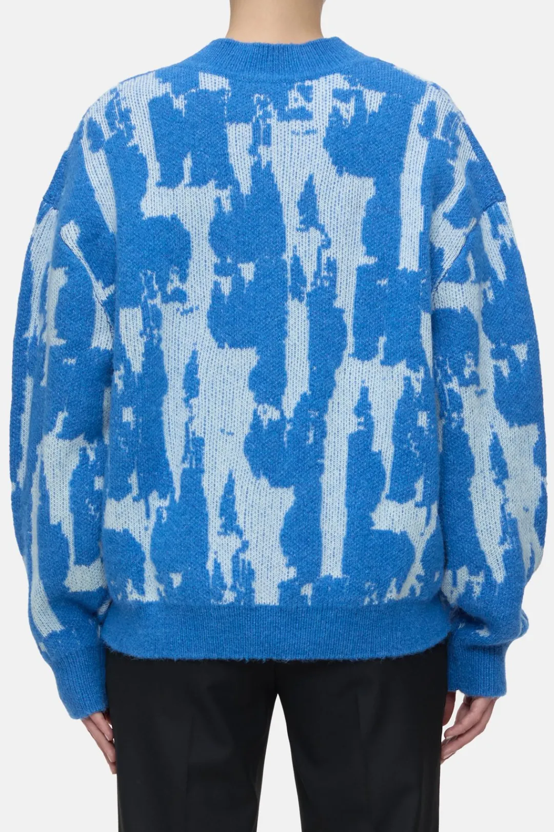 Closed Jacquard jumper Lake blue Hot