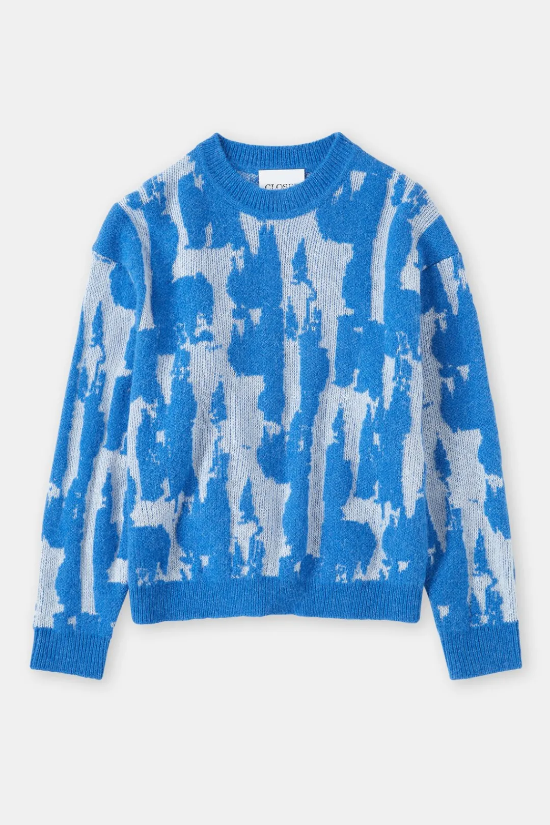 Closed Jacquard jumper Lake blue Hot