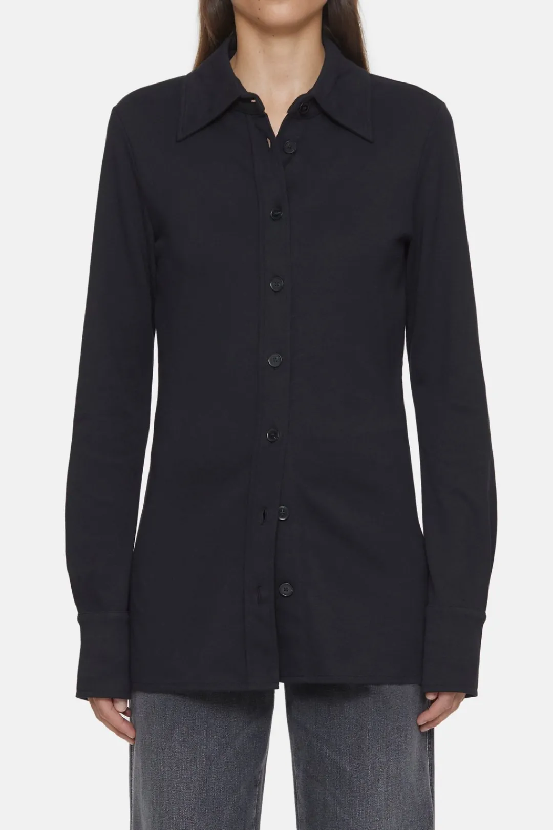 Closed Jersey Blouse Black Hot