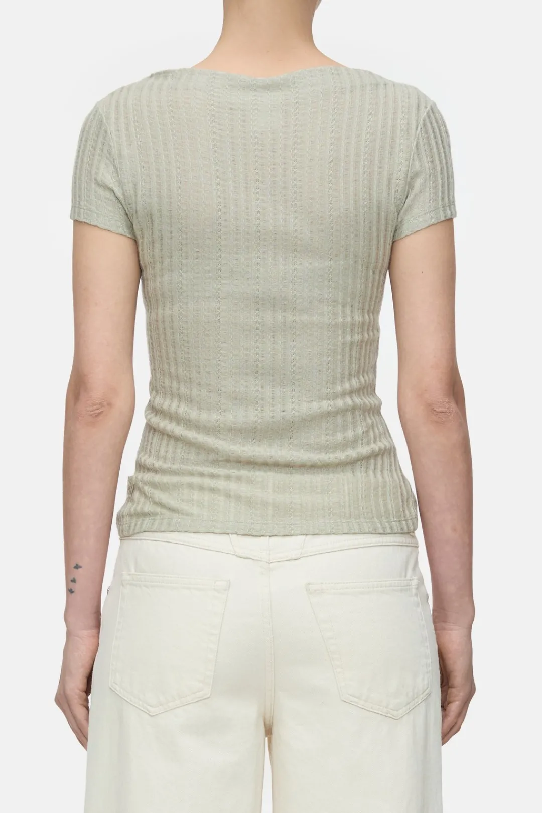 Closed Lace top Pastel olive New