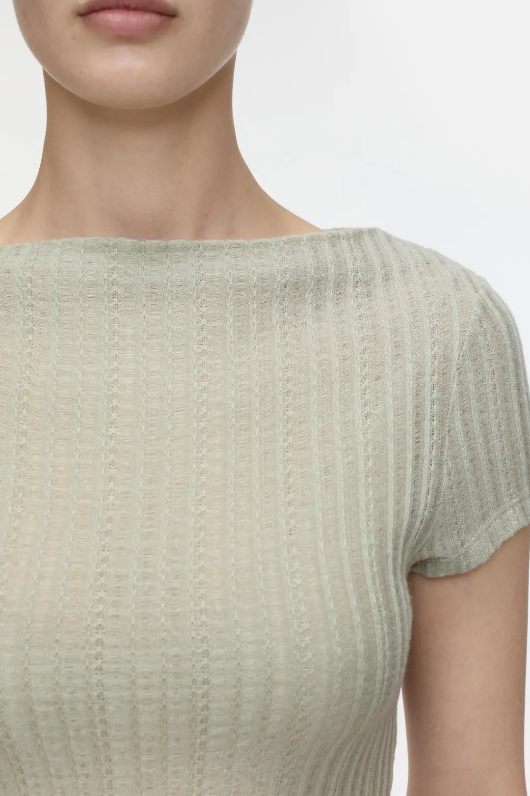 Closed Lace top Pastel olive New