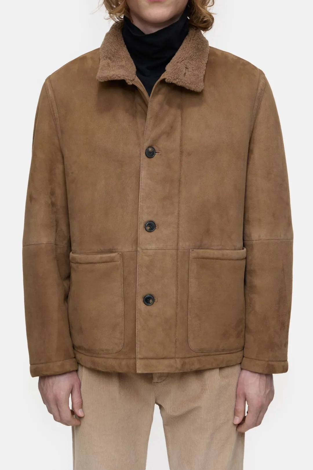 Closed Lambskin jacket Chestnut Discount