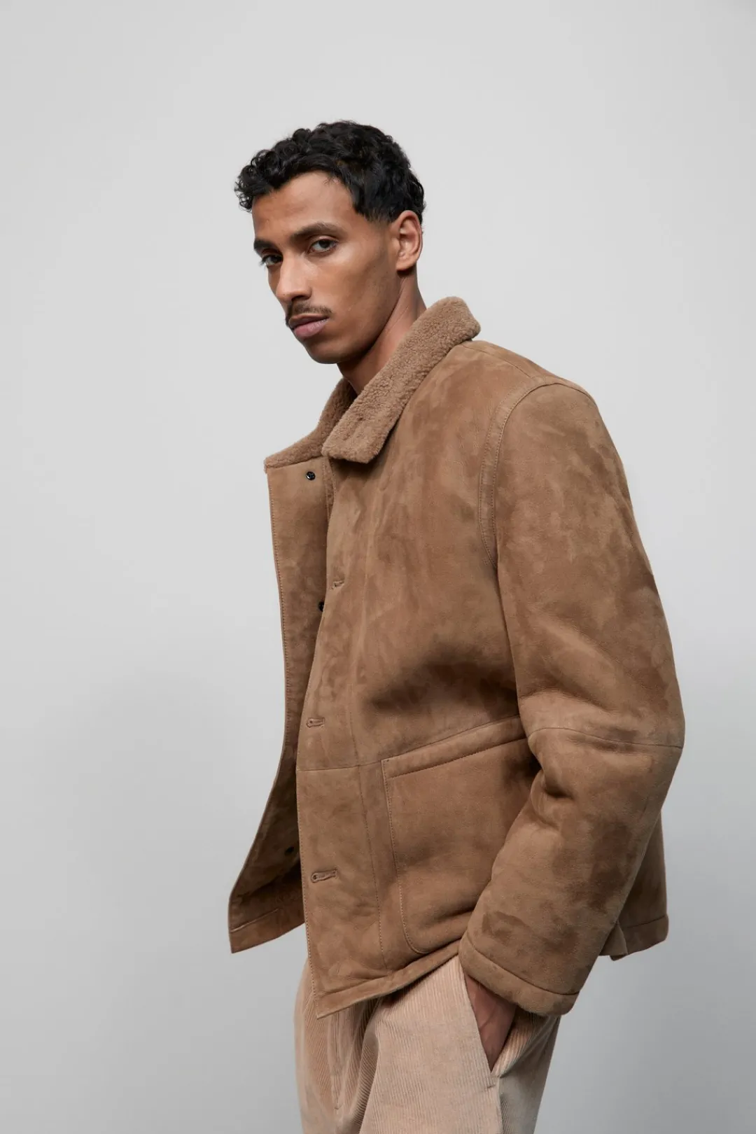 Closed Lambskin jacket Chestnut Discount