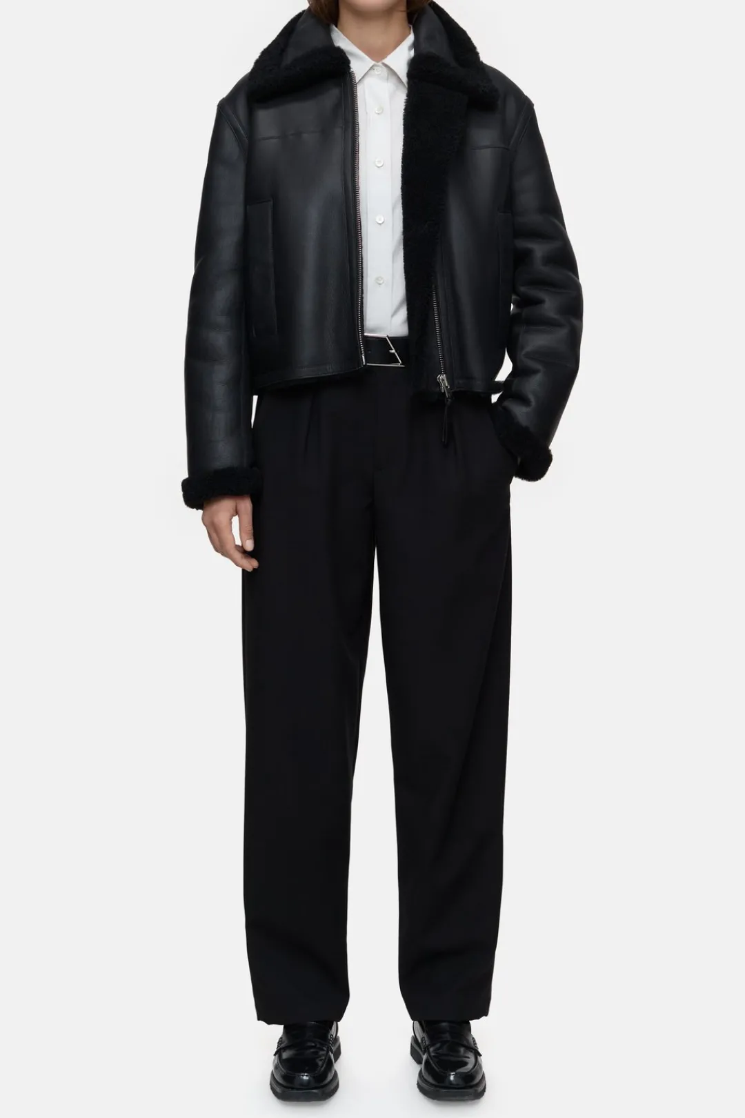 Closed Lambskin jacket Black Discount