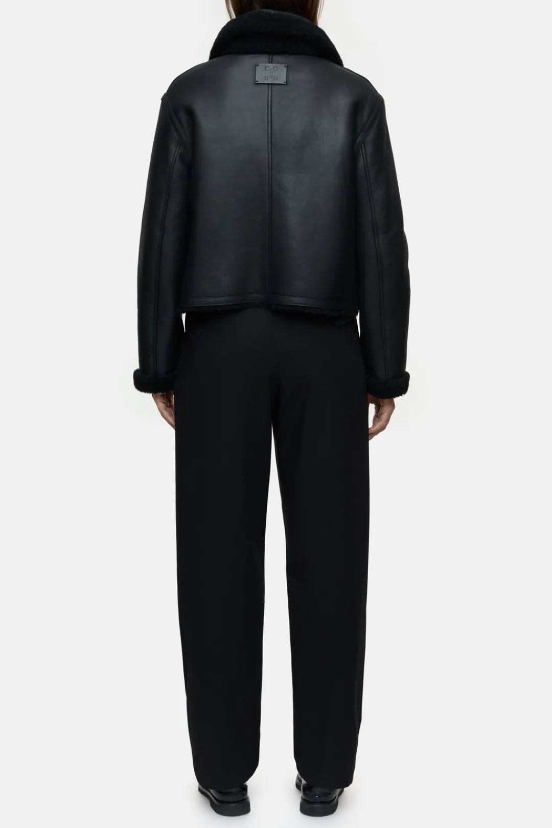 Closed Lambskin jacket Black Discount