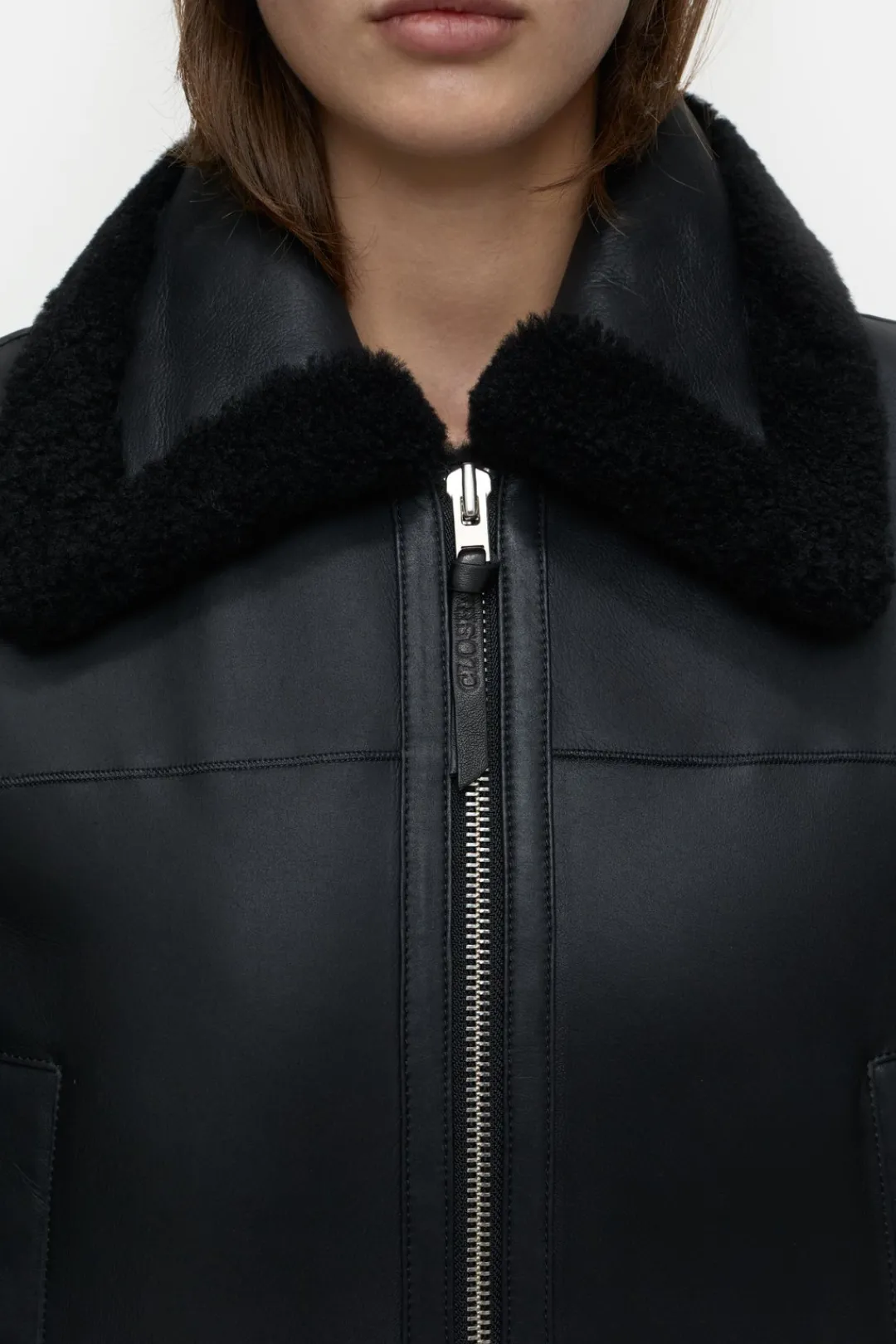 Closed Lambskin jacket Black Discount