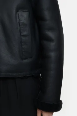 Closed Lambskin jacket Black Discount